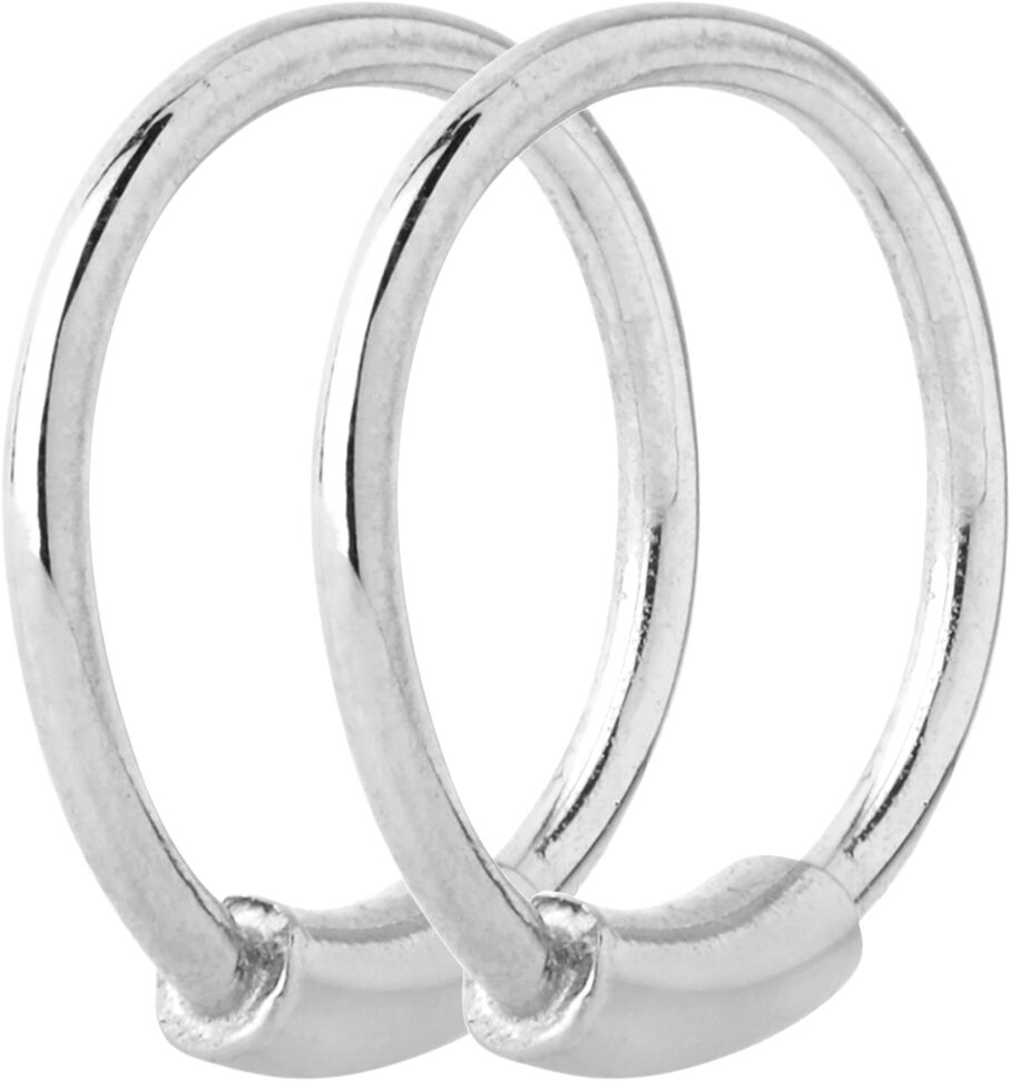 Basic 8 Hoop Silver HP Ørepynt