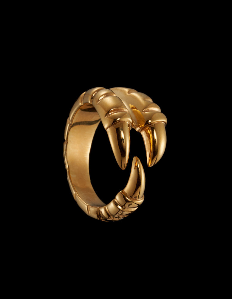 Claw Ring - Gold-plated Silver Ring