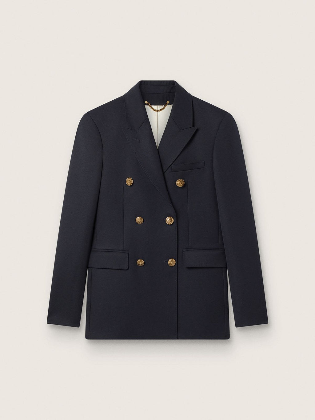 Golden Double Breasted Blazer