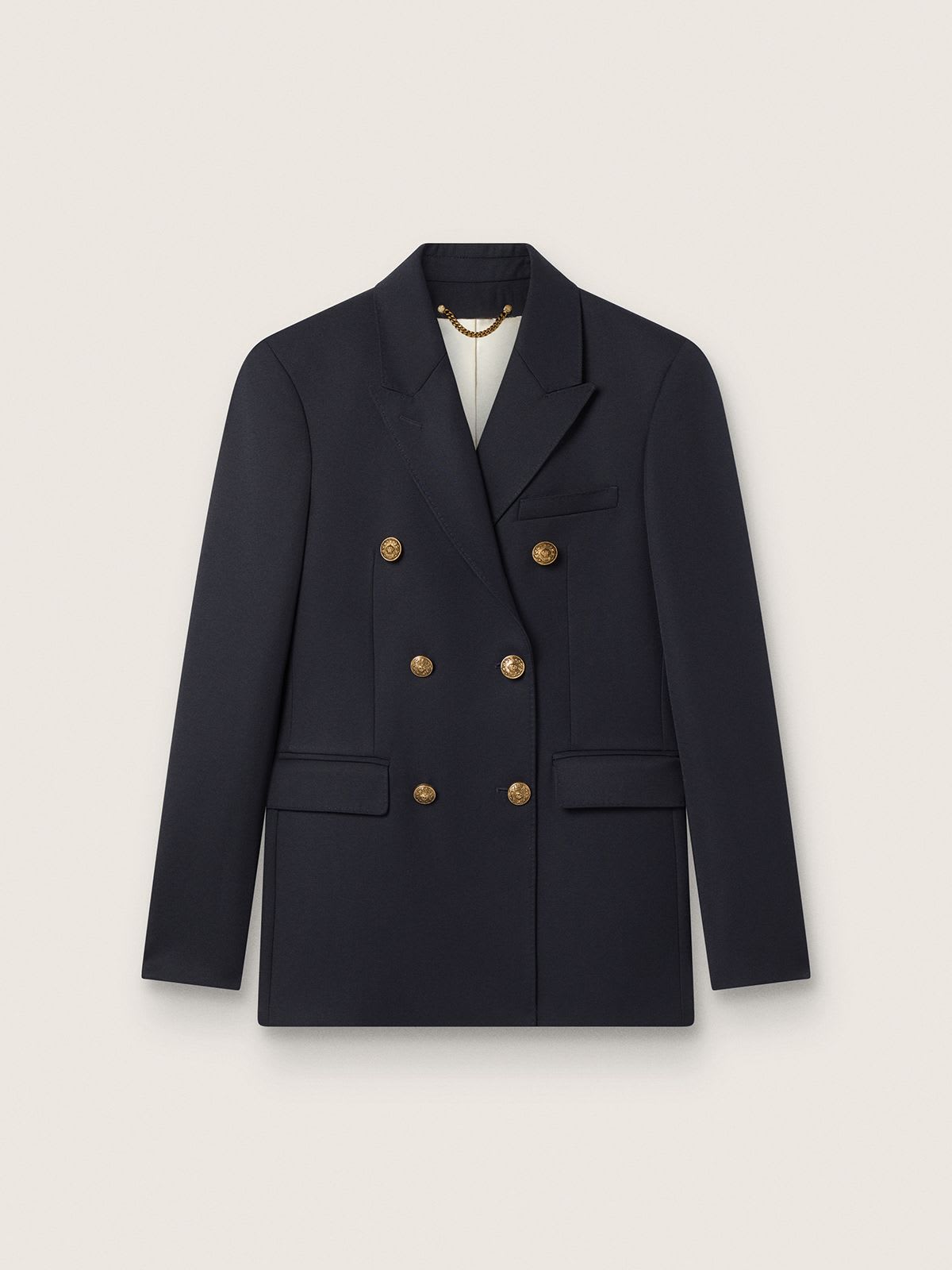 Golden Double Breasted Blazer