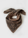 CASHMERE PAISLEY SCARF-GREIGE- 65 CM