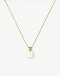 SQUARE PEARL BAYA PENDANT NECKLACE