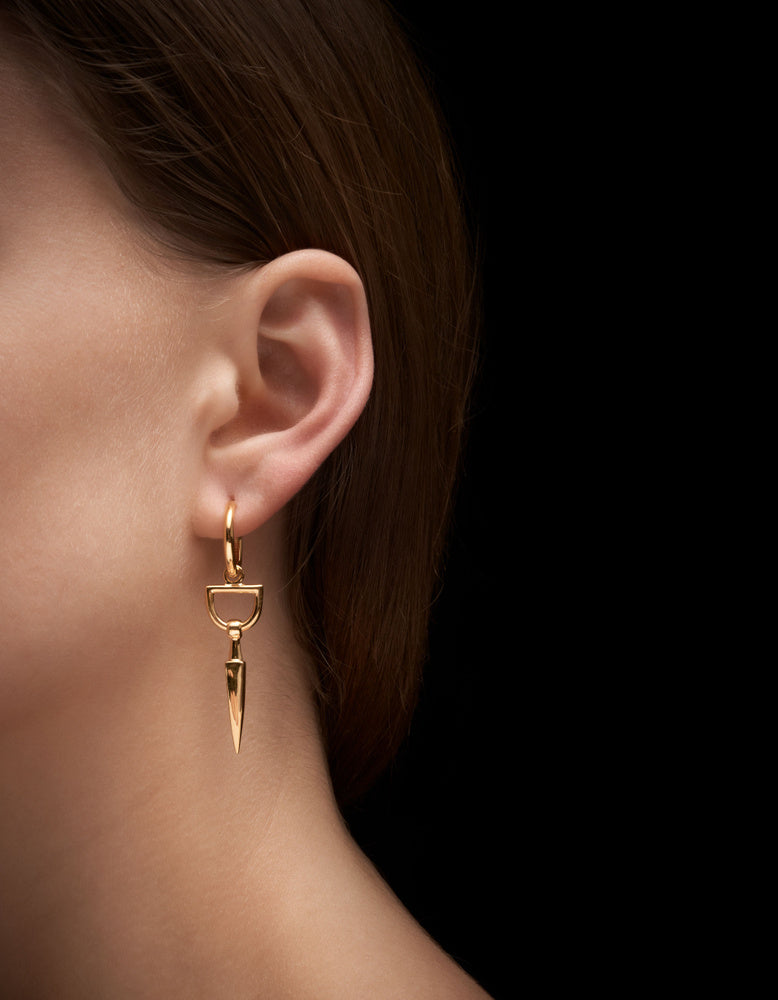 Bitten Earring - Gold-plated Silver Ørepynt