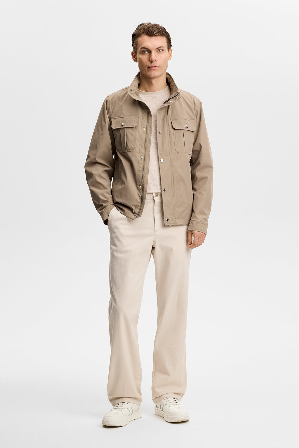 Devyn Straight Cotton Pants Bukser