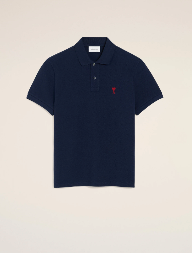 POLO WITH RED AMI DE COEUR