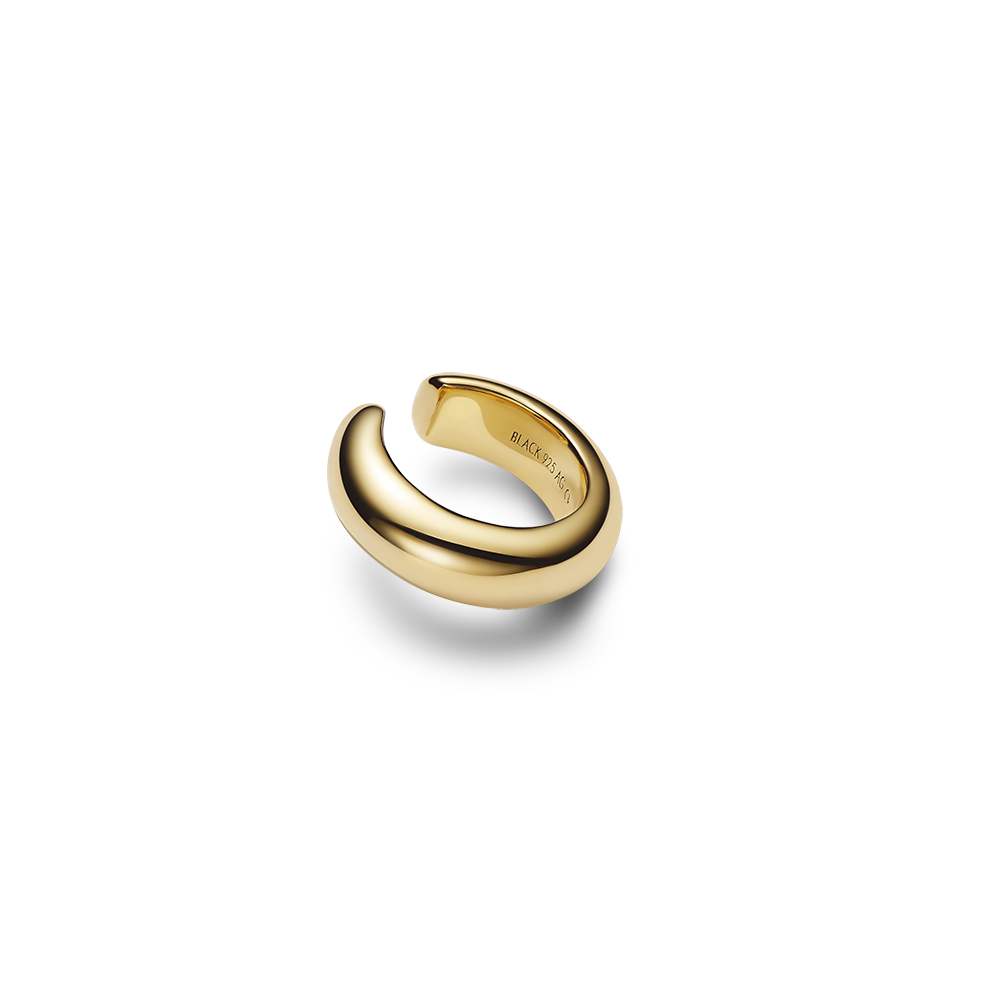 Omotesando Chunk Ear Cuff Gold Ørepynt