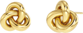 Infinity Knot Studs S Gold Ørepynt