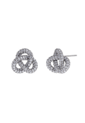 Infinity Knot Sparkle Studs L Steel Ørepynt