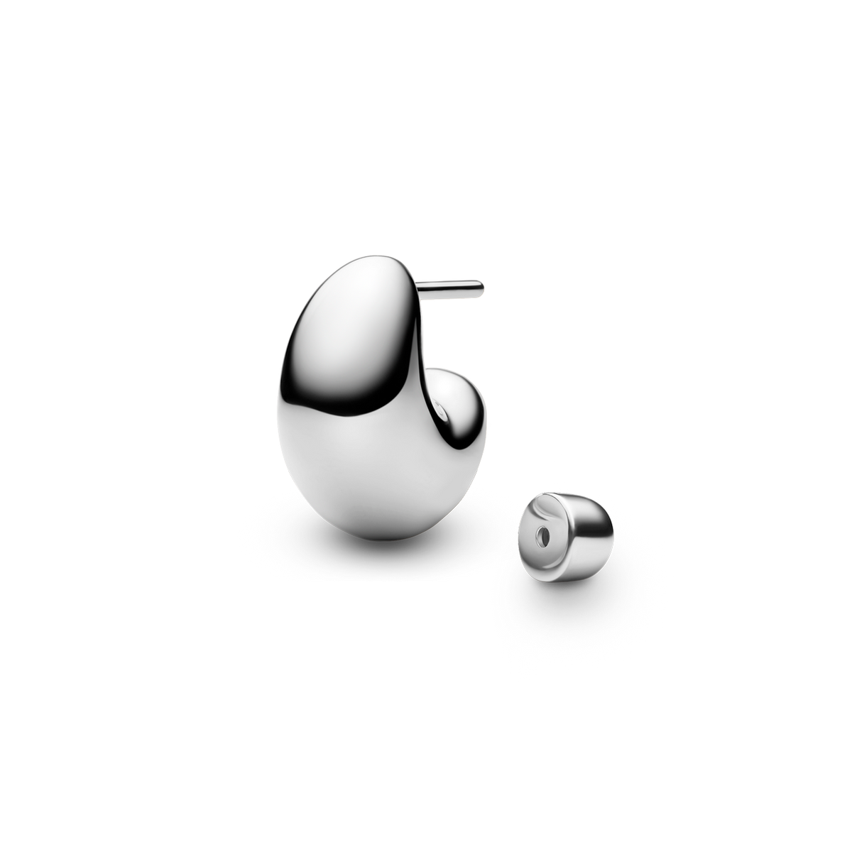 Tryvann Pillow Earring Silver - PAIR Ørepynt