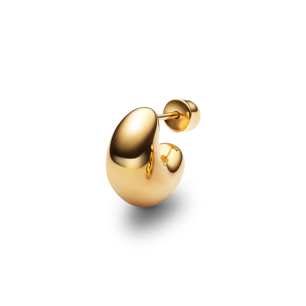 Tryvann Pillow Earring Gold Ørepynt