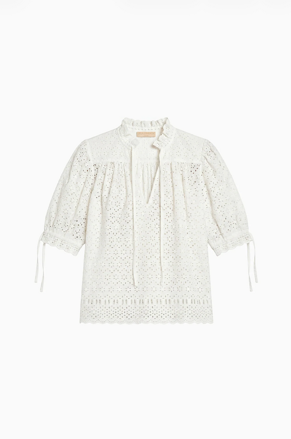 Alouette Short Sleeve Cotton Top