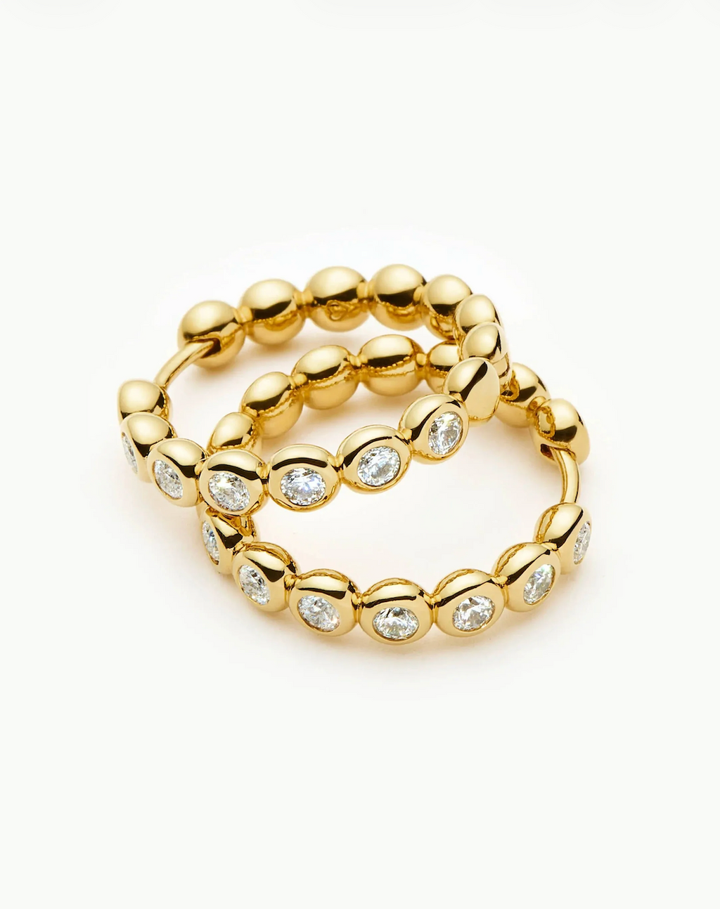 TENNIS MEDIUM HOOP EARRINGS