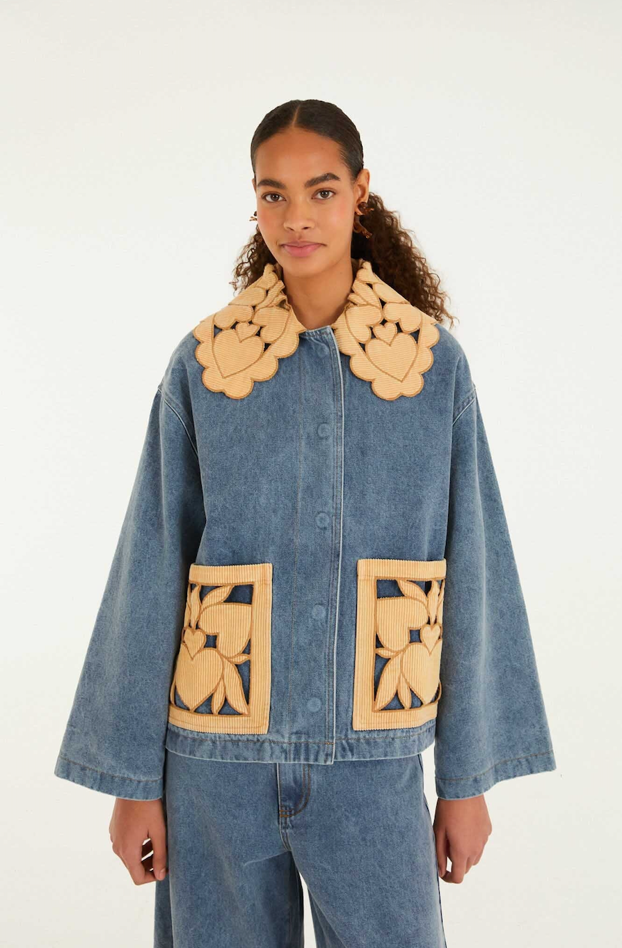 BLUE RICHELIEU DENIM BARN JACKET