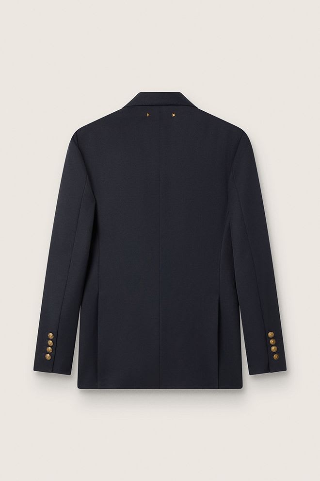 Golden Double Breasted Blazer