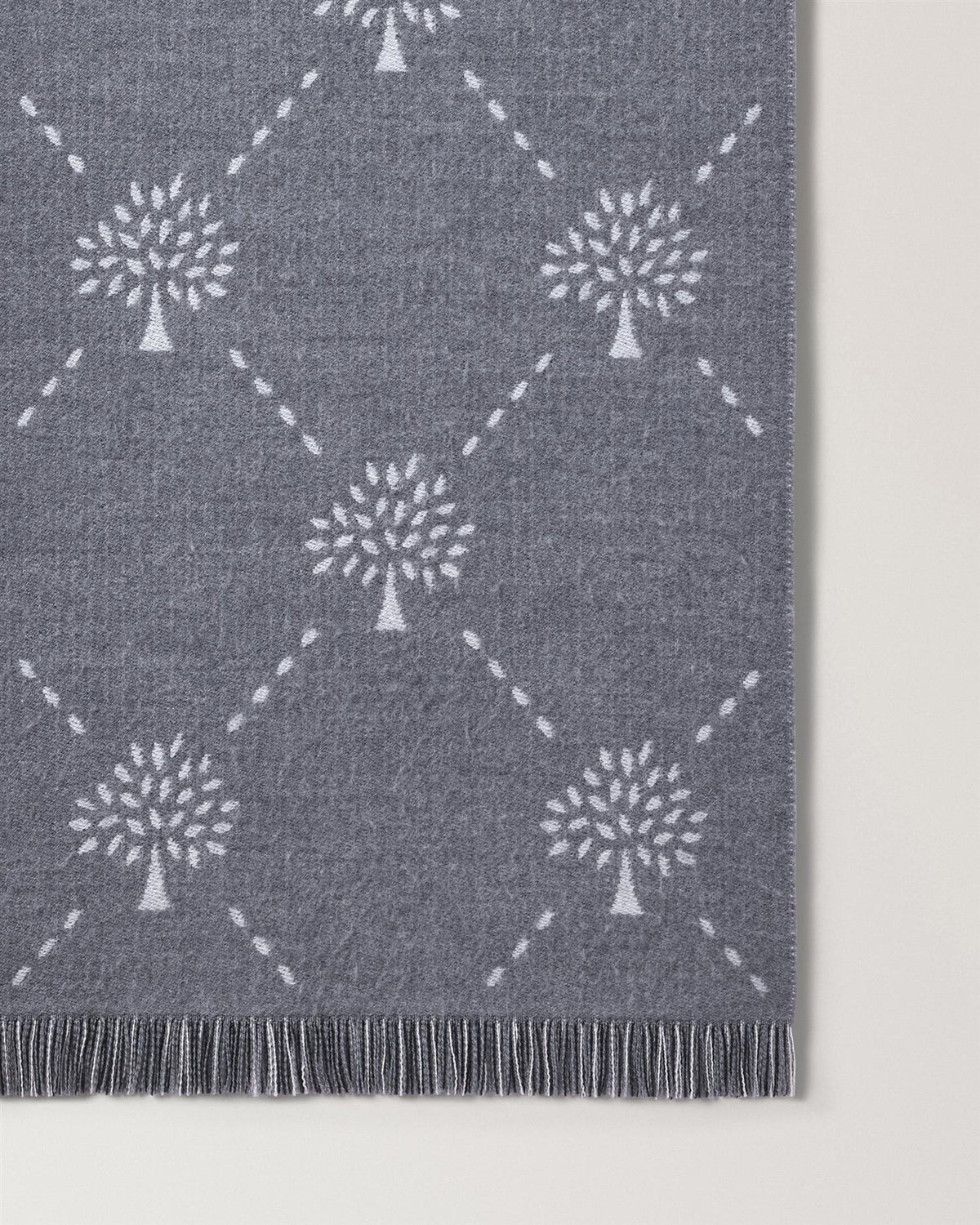 Mulb Diamond Tree Jacquard Scarf 47x190