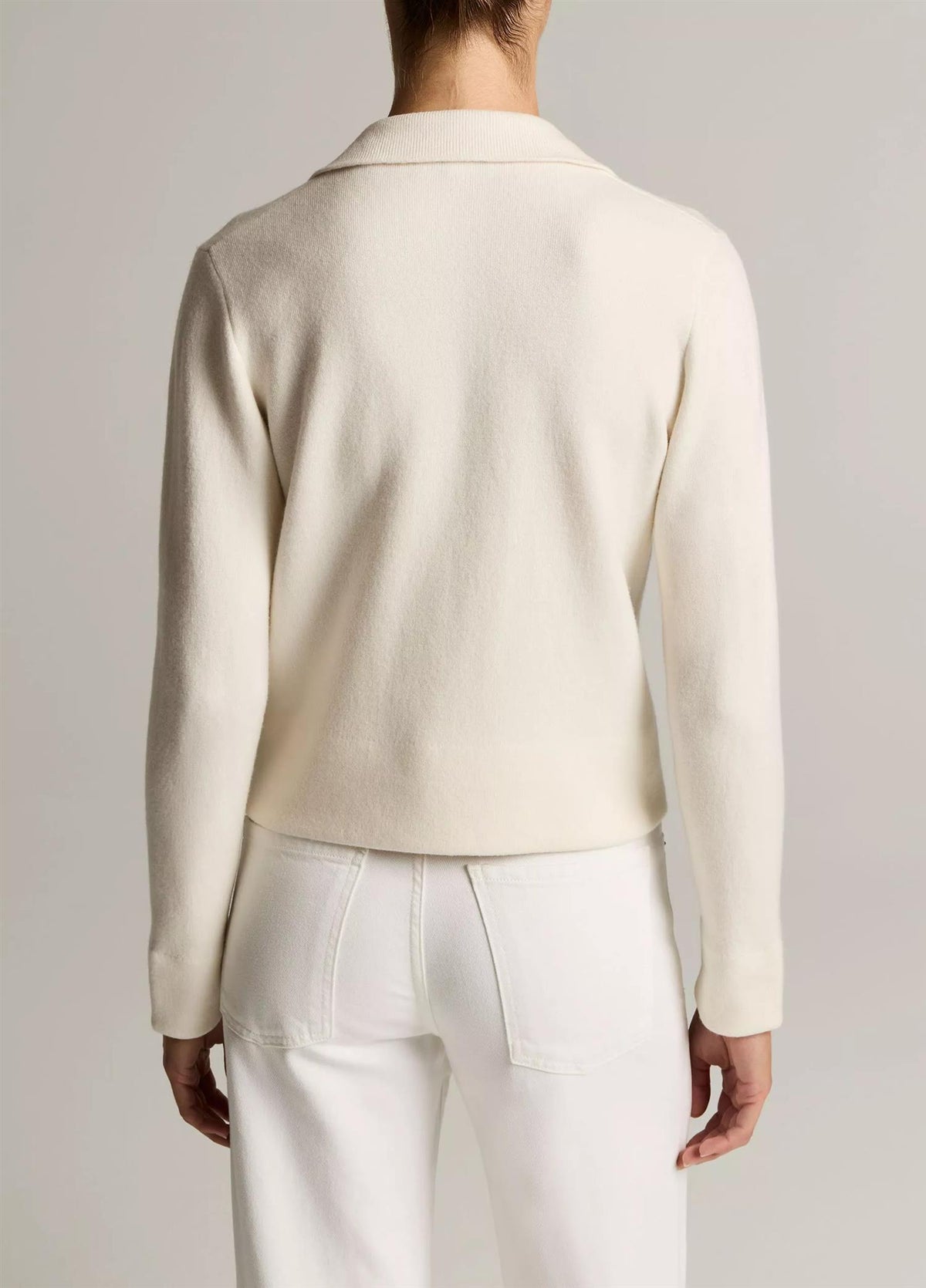 Notch-Collar Double-Face Wool-Blend Cardigan