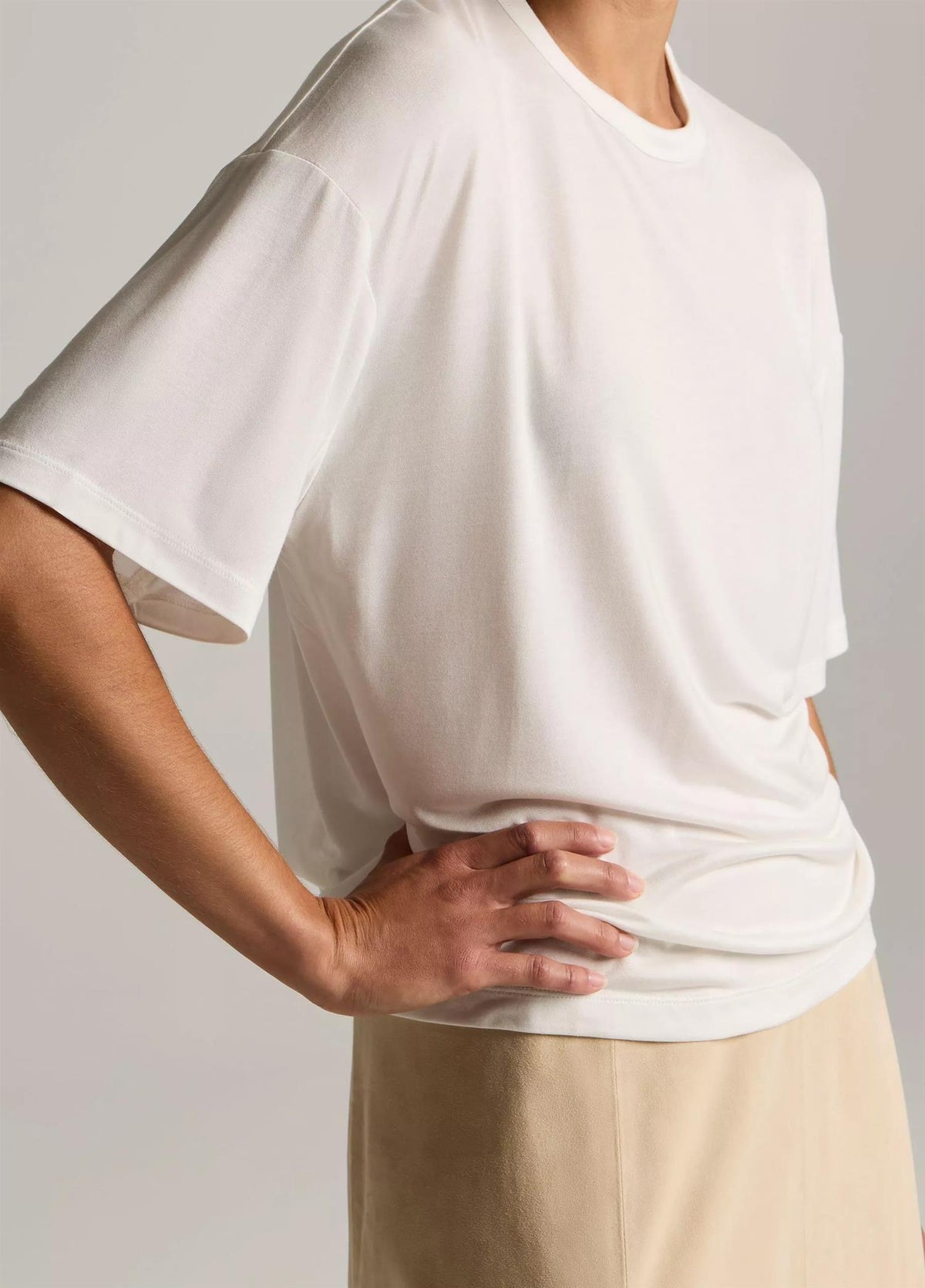 Modal-Silk Relaxed T-Shirt