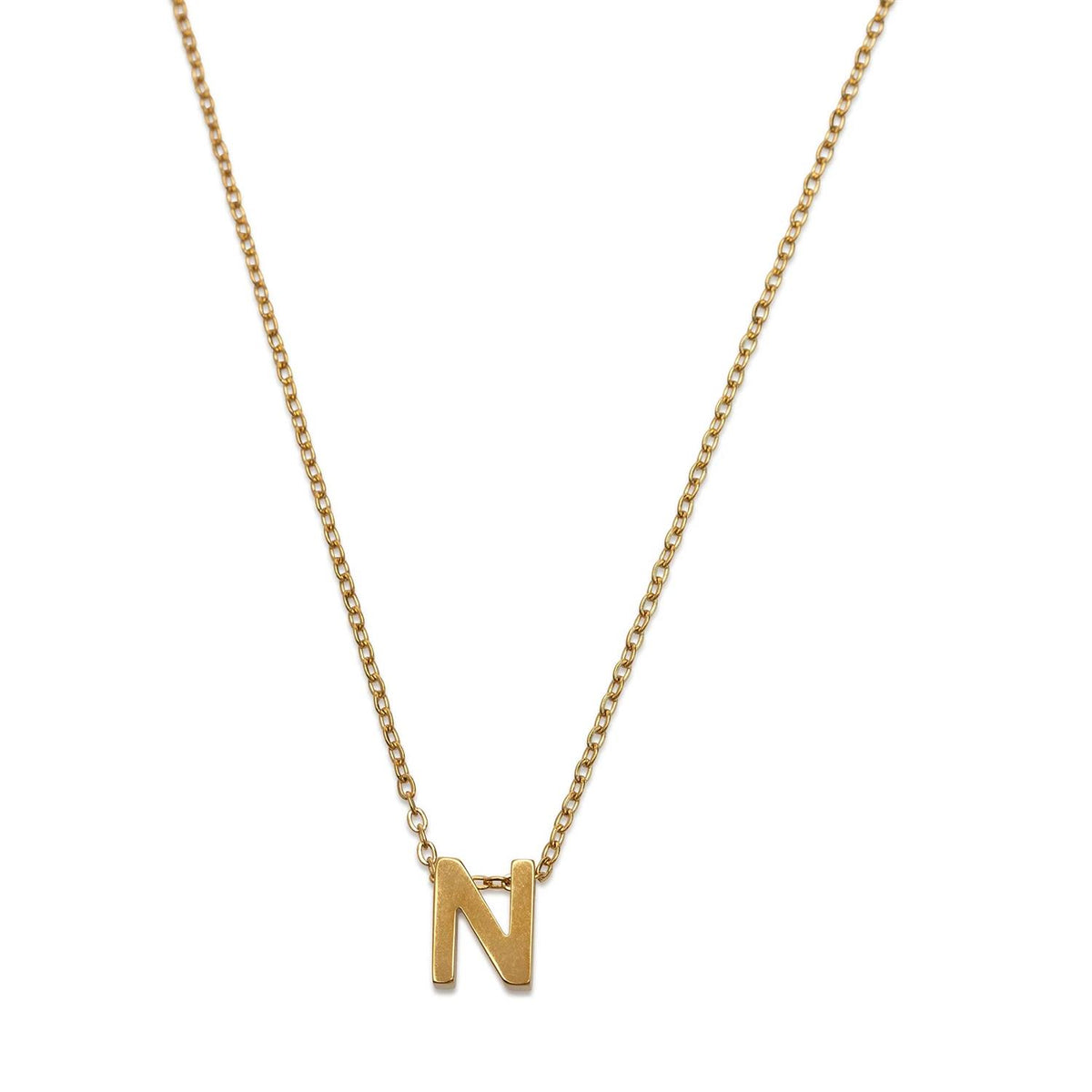 Viola - Letter Necklace Stainless Steel Gold, S
