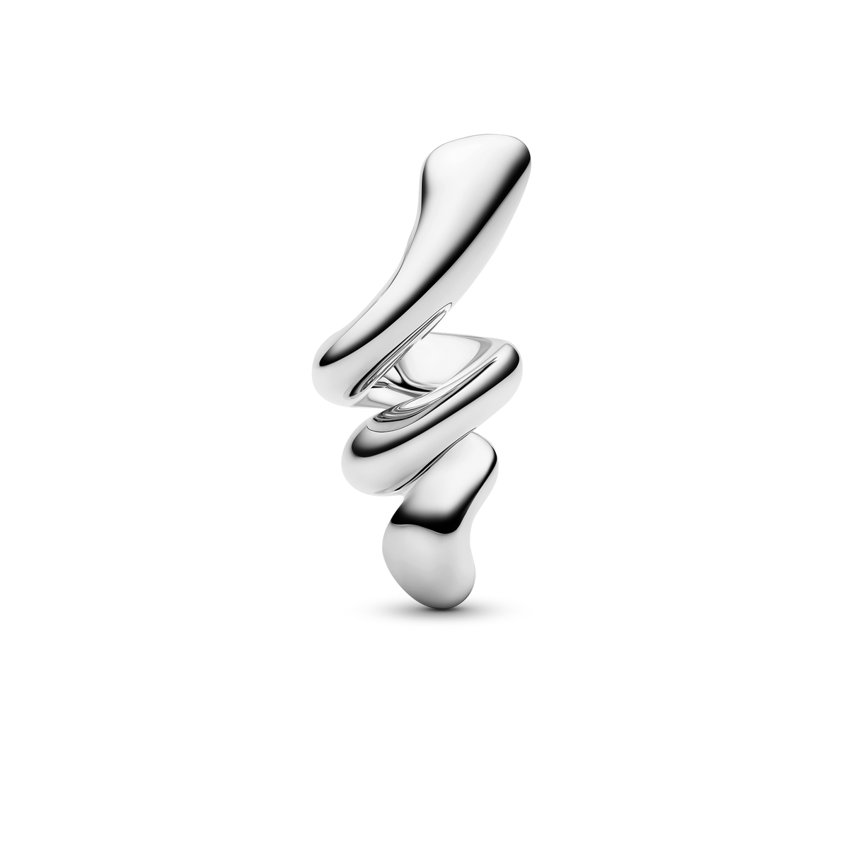 Coil Earring Small Silver Ørepynt
