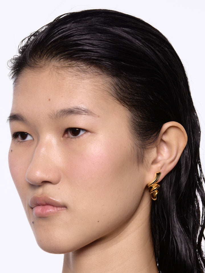 Coil Earring Small Gold Ørepynt