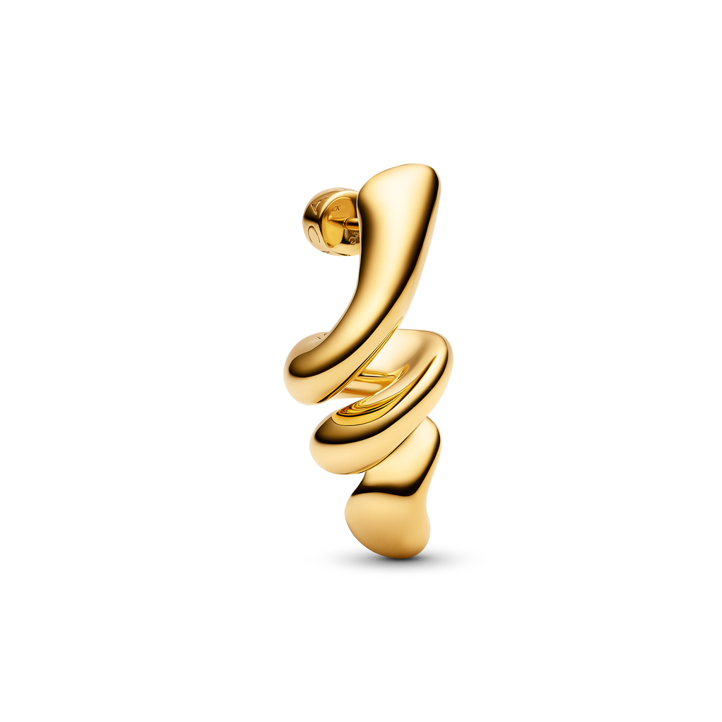 Coil Earring Small Gold Ørepynt