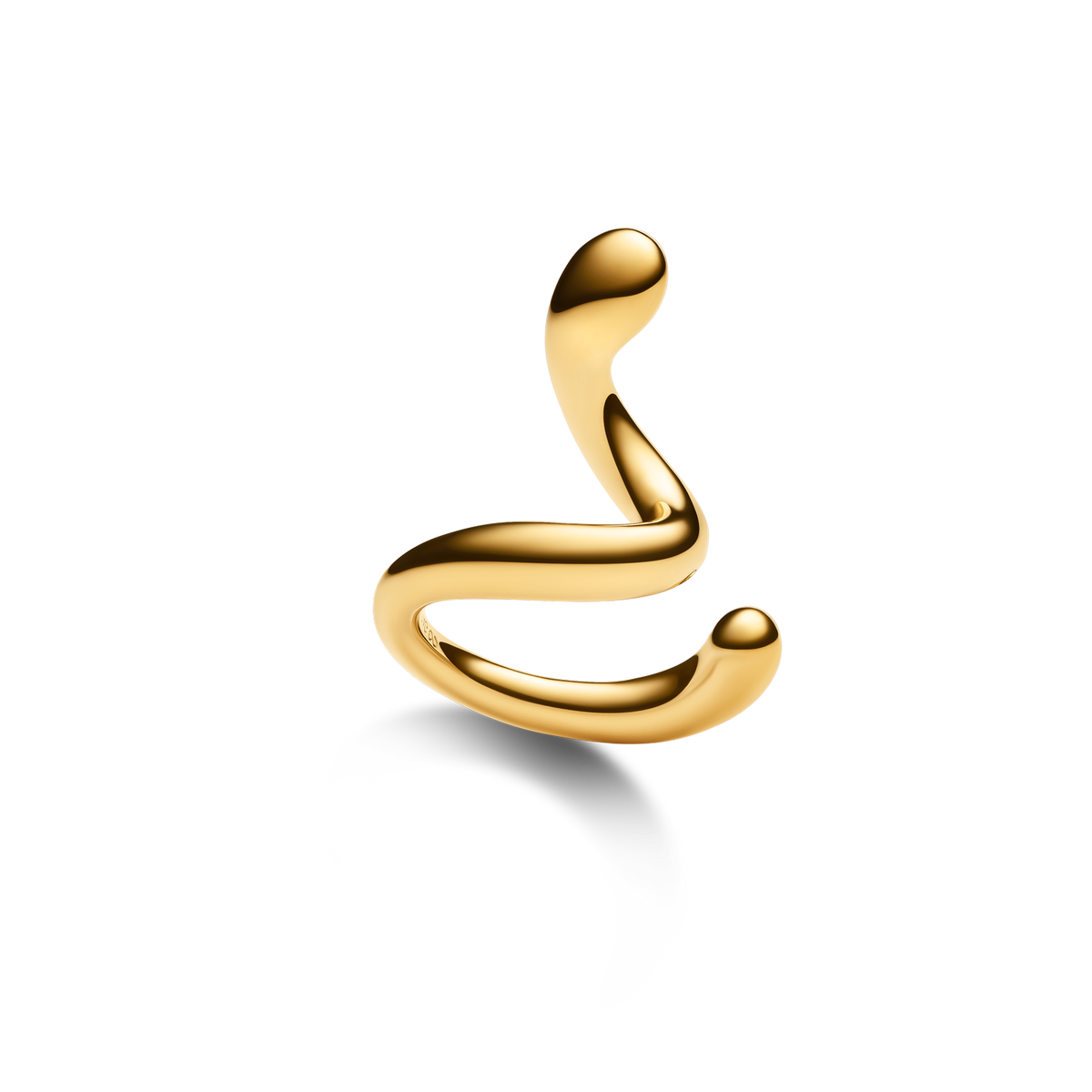 Coil Whirl Ear Cuff Gold Ørepynt