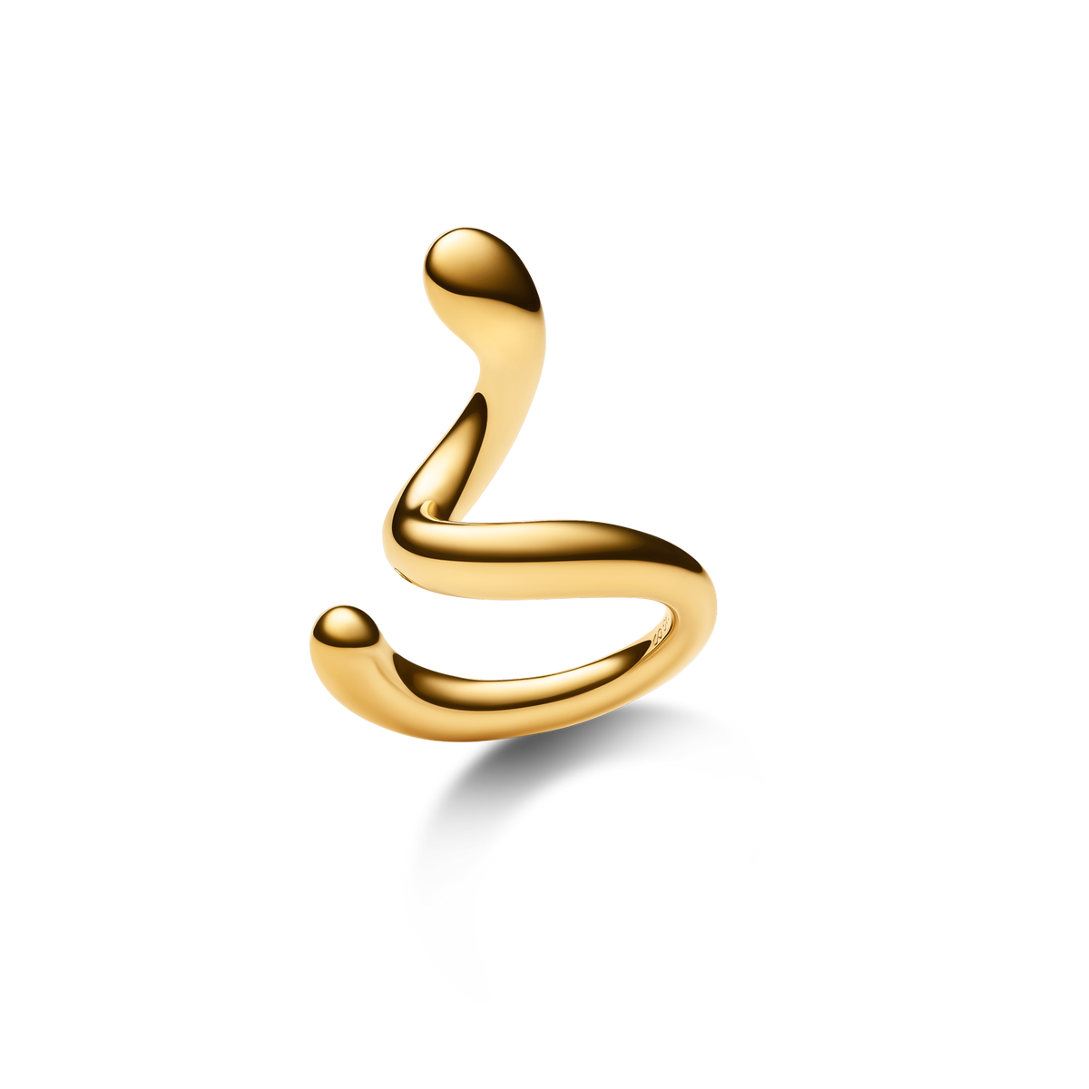 Coil Whirl Ear Cuff Gold Ørepynt