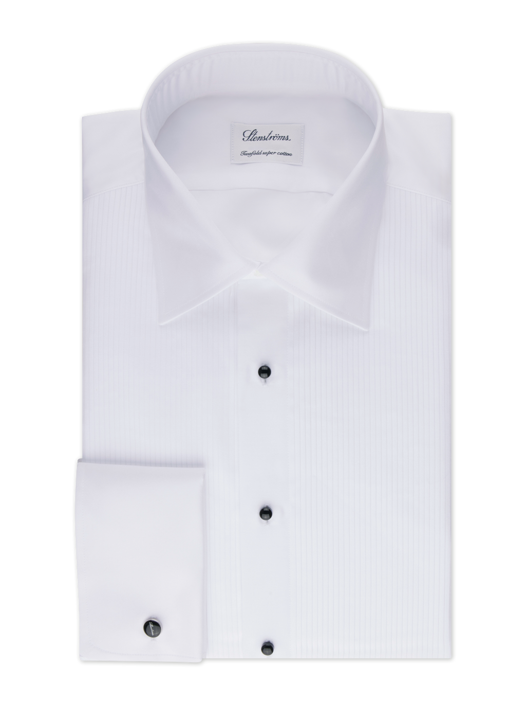 Slimline, C56 Fly Front Open Pleats Dr Cuff Skjorte