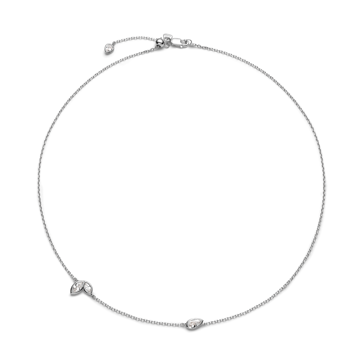 Swift Necklace 01 Silver Smykke