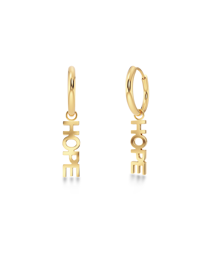 Hope Hoops Gold Ørepynt