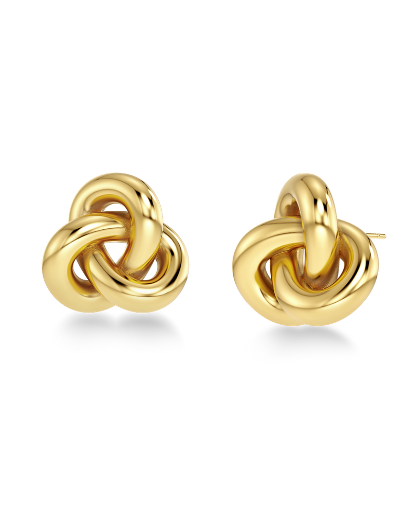 Infinity Knot Studs L Gold Ørepynt