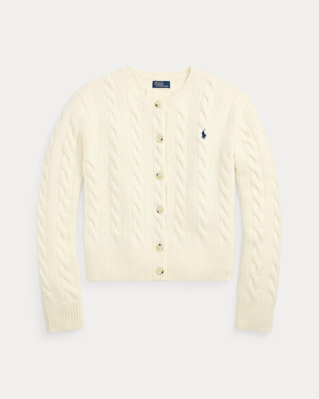 Cable-Knit Wool-Cashmere Cardigan