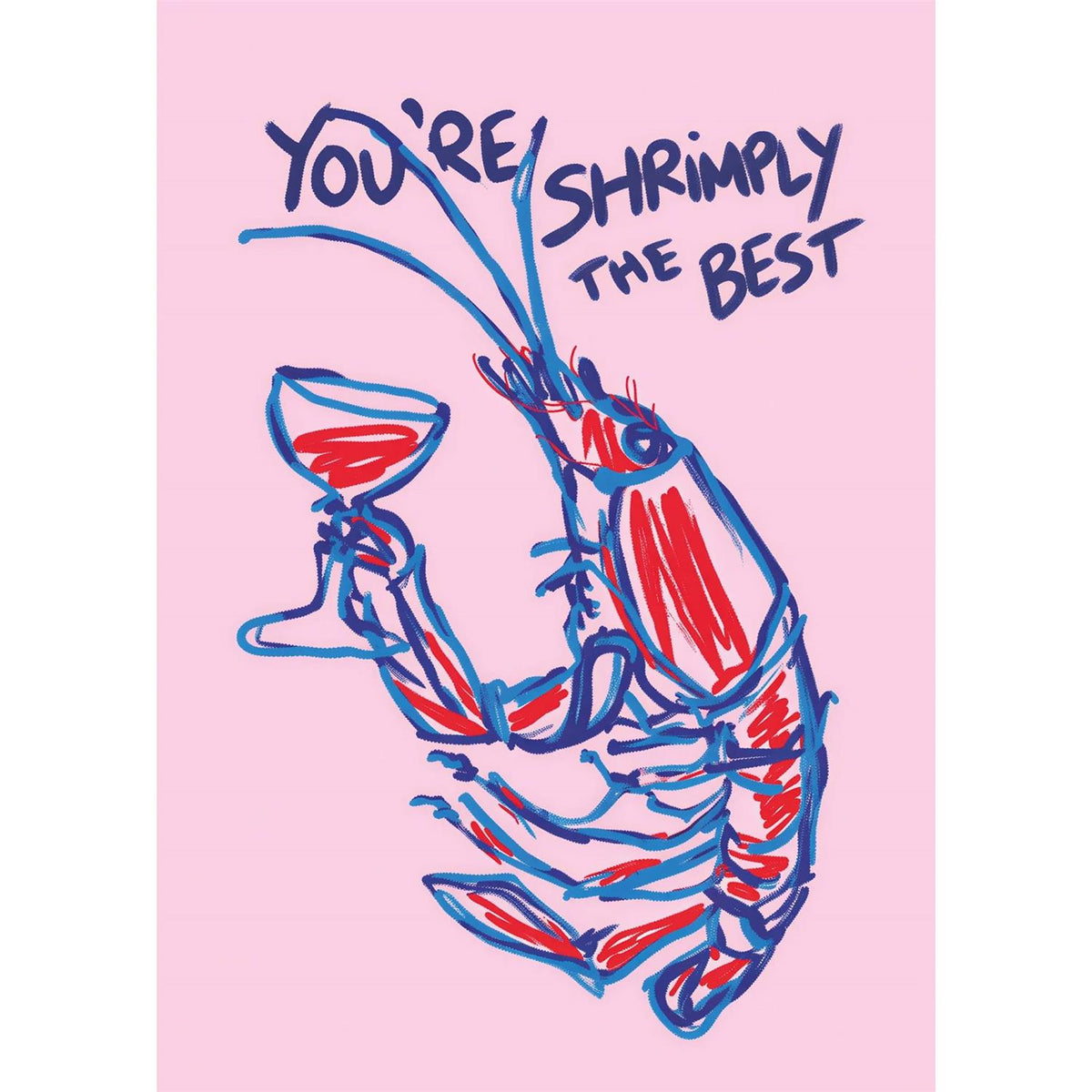 Shrimply The Best Postcard
