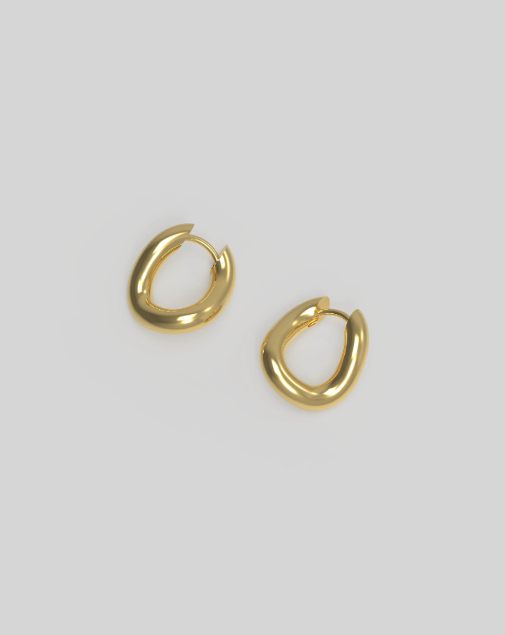 Thorn Hoop Tiny Plated