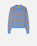 Collegiate Stripe Polo Sweater