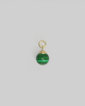 Lolly Charm Malachite Plated