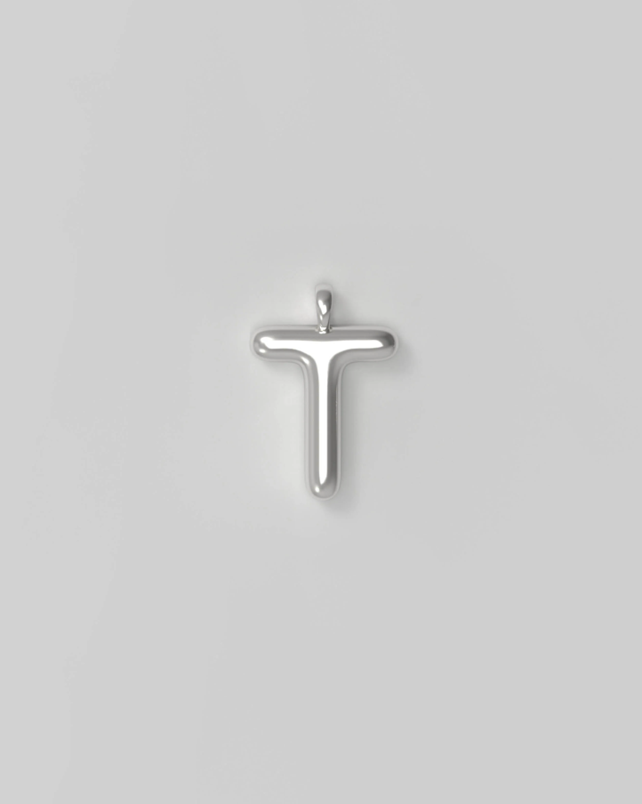 Letter Charm Small - T