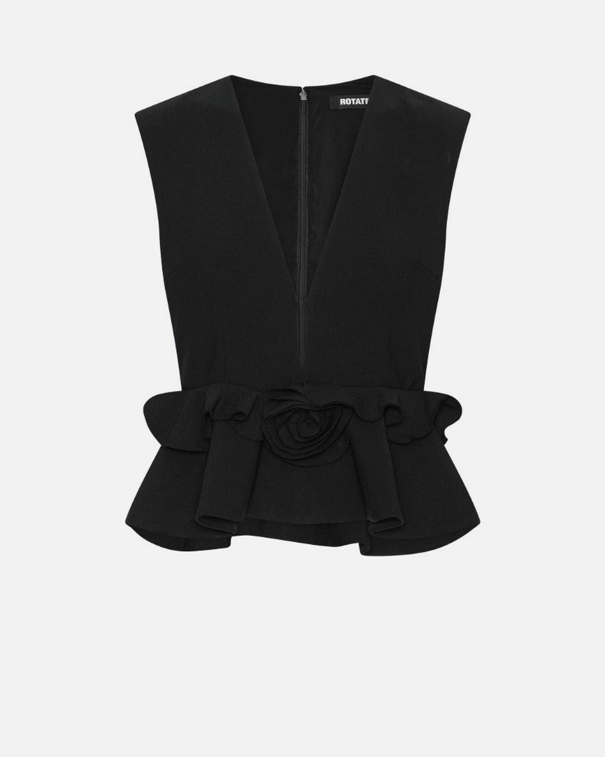 V-NECK FLOWER TOP