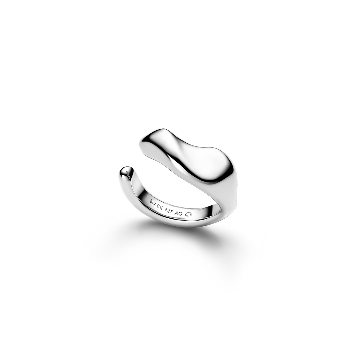 Saddle Ear Cuff Silver Ørepynt