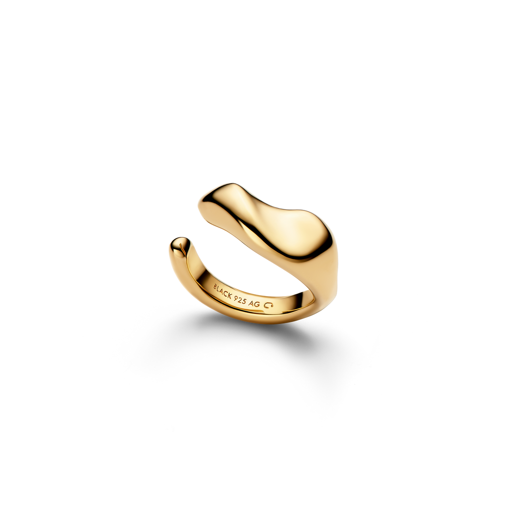 Saddle Ear Cuff Gold Ørepynt