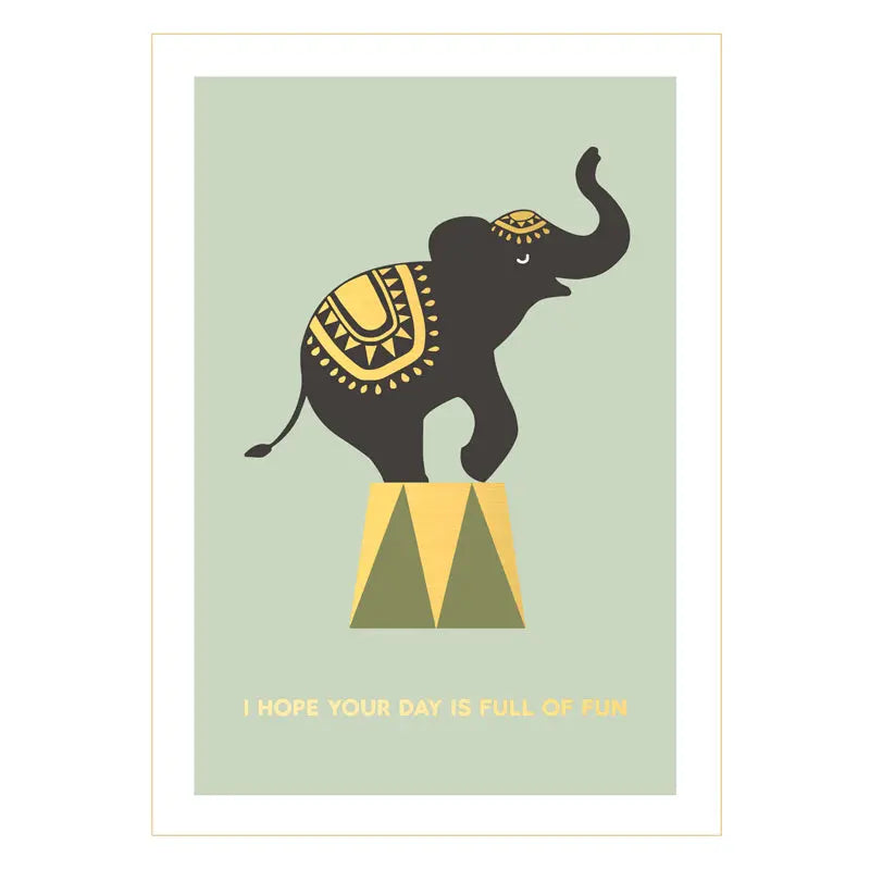 Circus Elephant Postcard Bøker