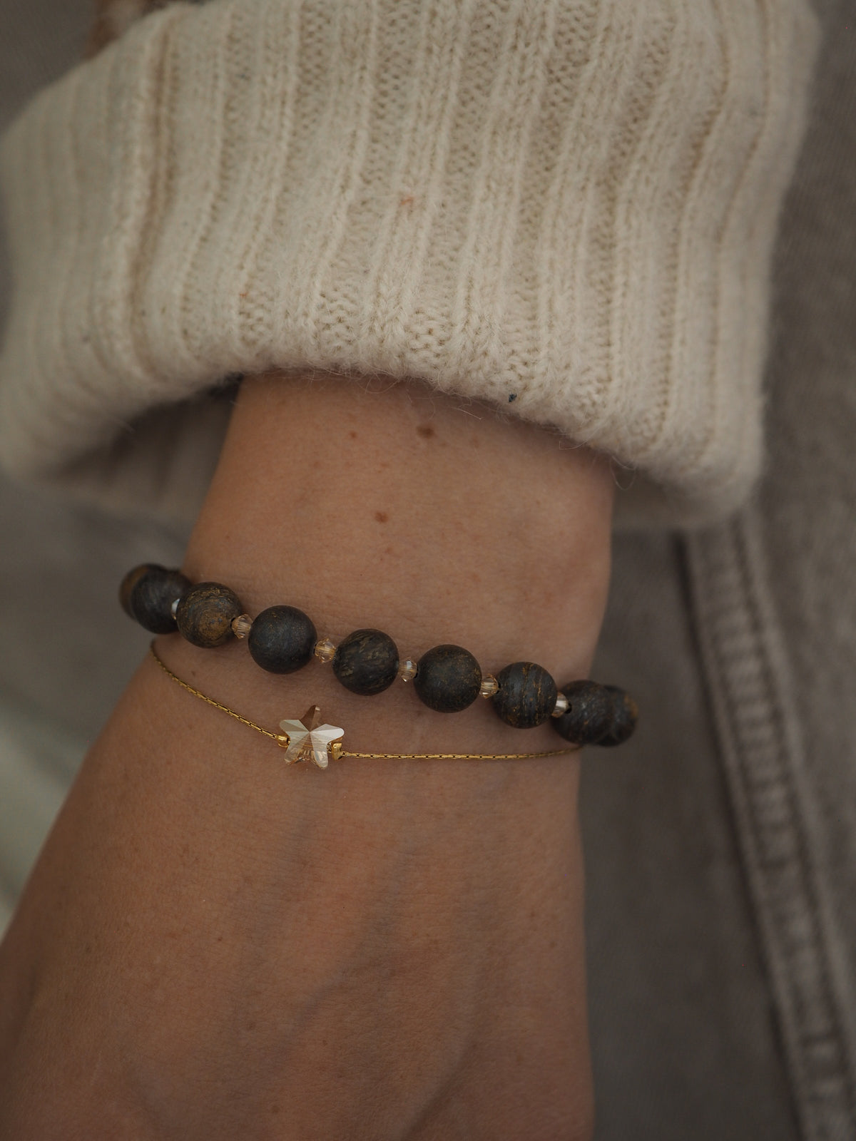 Raw Dust Noir Armbånd