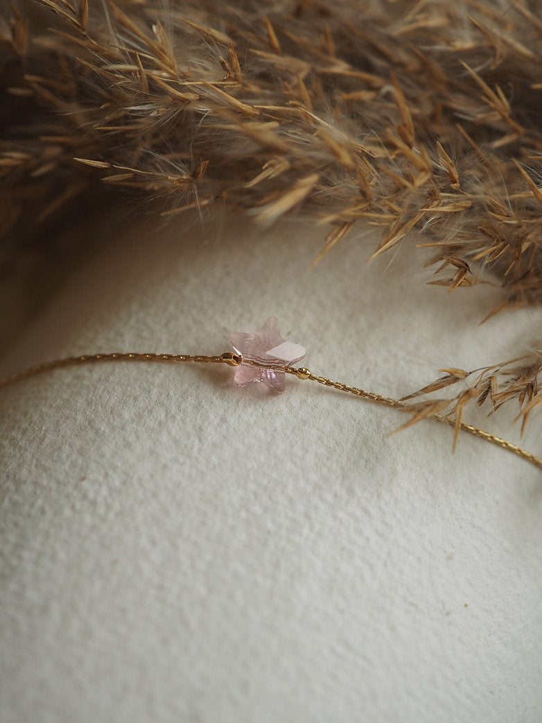 Light Pink Crystal Star Armbånd