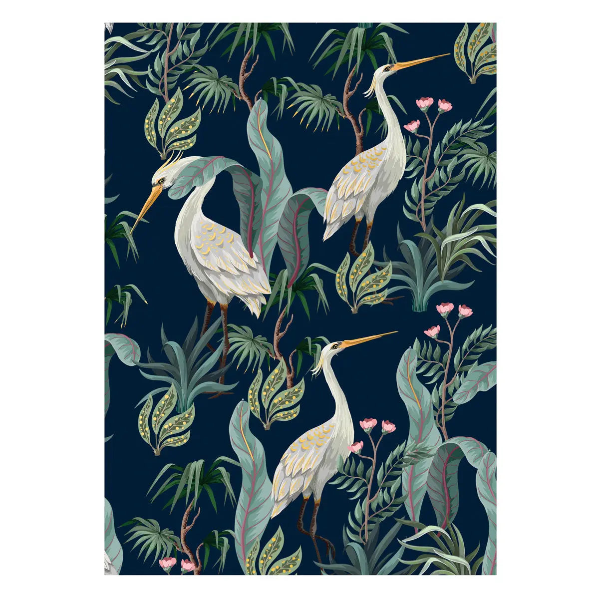 White Cranes Postcard Bøker