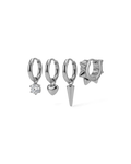 Peak Hoops One Heart Steel Ørepynt