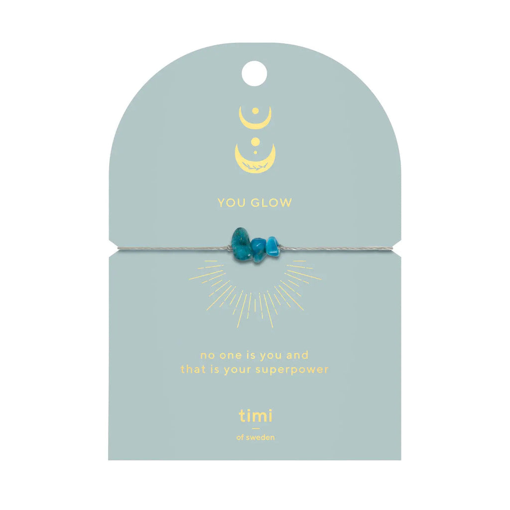 Blue Apatite Chip Bracelet Armbånd