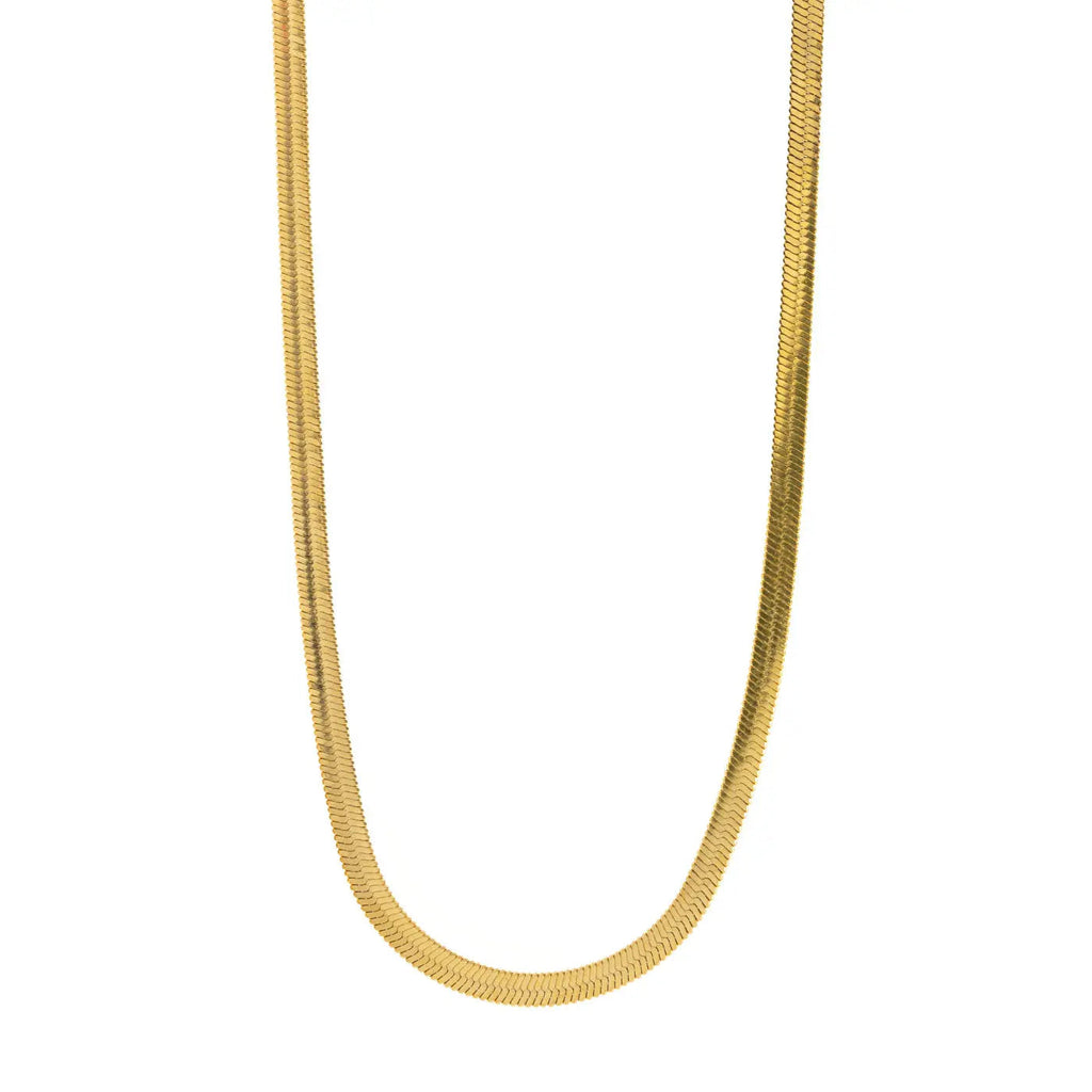 IVY Snake Chain Necklace Stainless Steel - Gold Smykke
