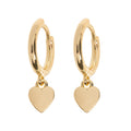 Sutton - Classic Heart Hoop Earrings Ørepynt