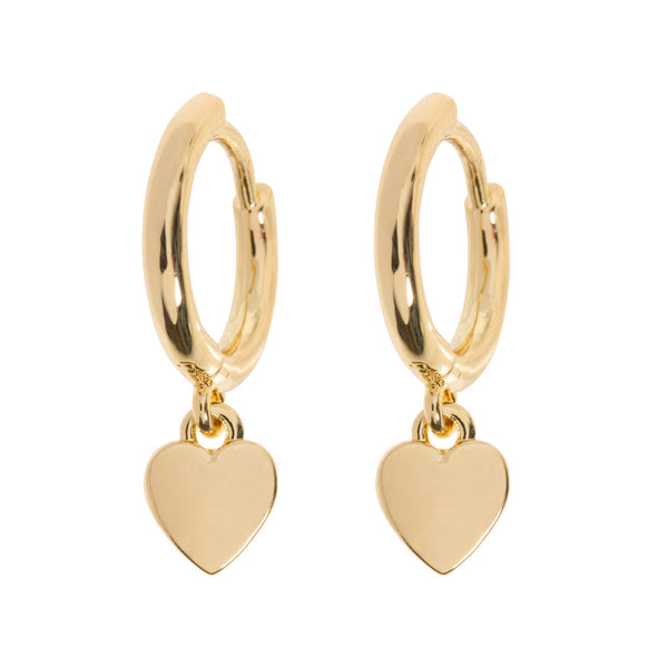 Sutton Classic Heart Hoop Earrings