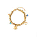 Edeline - Multi Charm Bracelet - Gold Armbånd